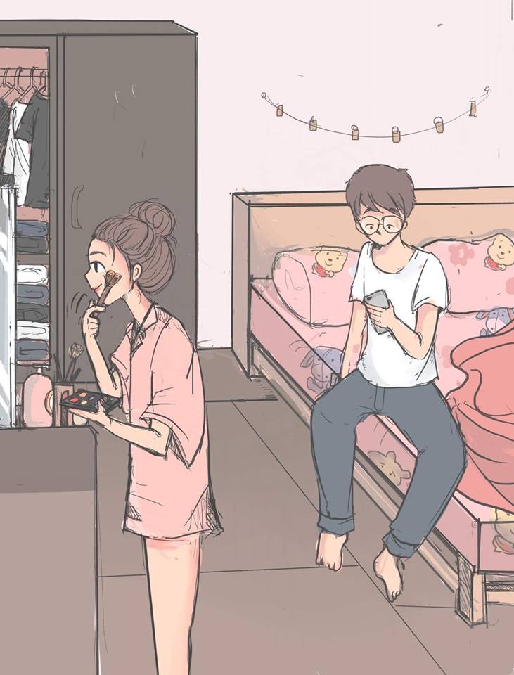太暖了！她創作「男生VS女生起床差異」漫畫　最後一幕超有共鳴：戀愛過才會懂❤