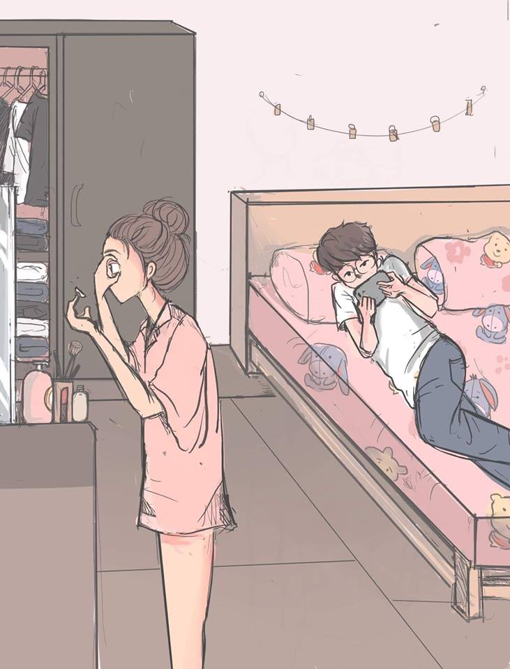 太暖了！她創作「男生VS女生起床差異」漫畫　最後一幕超有共鳴：戀愛過才會懂❤