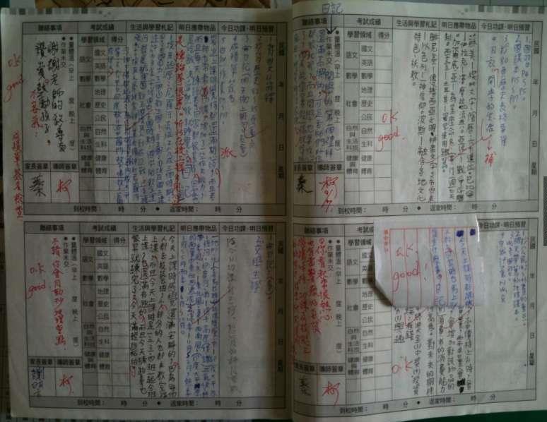 老師在聯絡簿的留言讓大家都笑翻天，沒想到同學爸爸的「神回覆」完全將了老師一軍，太機智了