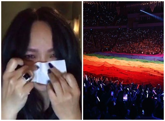 同性婚姻勝利了！台灣成為亞洲第一個同性婚姻法制化的國家！張惠妹「爆哭」挺同婚PO彩虹海：為你們驕傲，彩虹終於完整了