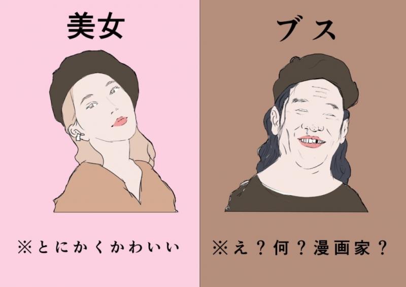 網瘋傳「女神VS凡人」超爆笑反差漫畫　貝雷帽就是「仙女與肥宅」的分水嶺！