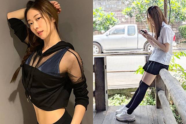 張景嵐穿制服當高中妹　超辣百褶裙乍露美腿
