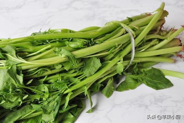 吃菠菜不吃葉，一年當中，只有春夏之交適合吃這個部位，又脆又嫩