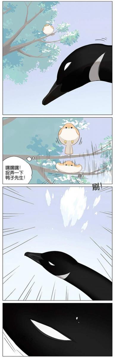 當北方的黑雁遇上南方的麻雀　「讓心融化的」超萌漫畫誕生！竟然因為鳥類心動了～