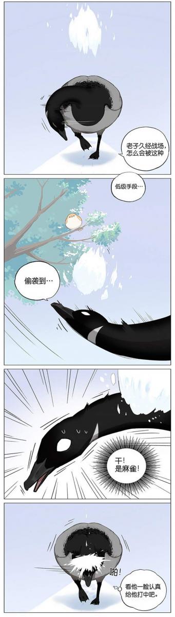 當北方的黑雁遇上南方的麻雀　「讓心融化的」超萌漫畫誕生！竟然因為鳥類心動了～
