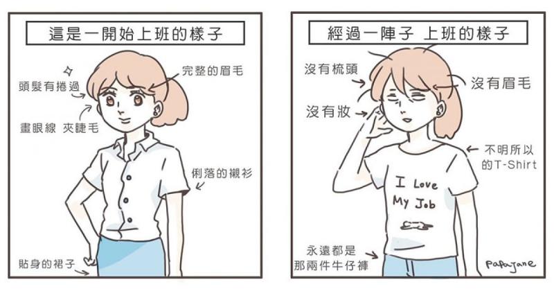 上班族的無奈誰人知？一名插畫家創作出上班族的心情！真的有同感啊！