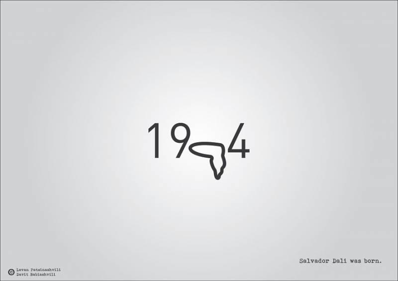 25個「字體裡暗示某個歷史事件」的奇特西元年份字體　1984年超有梗！~~~~