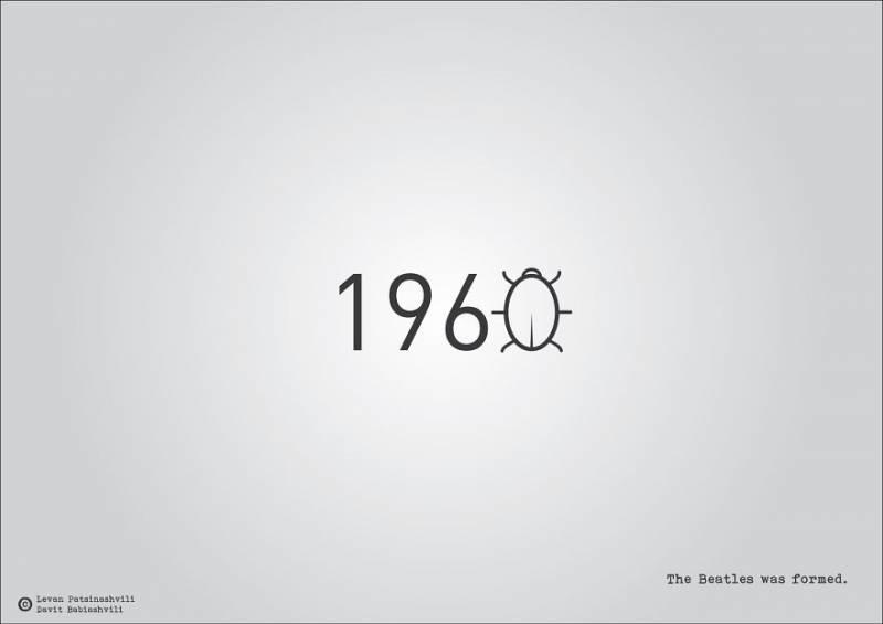 25個「字體裡暗示某個歷史事件」的奇特西元年份字體　1984年超有梗！~~~~