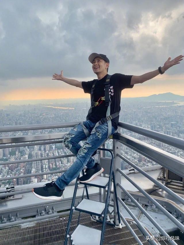 遊客禁止登上台北101大樓頂層，但是林志穎卻做到了
