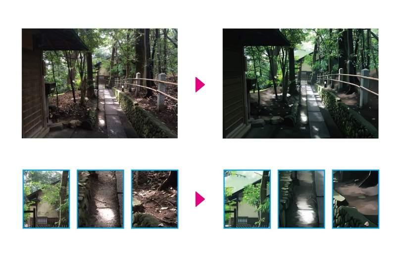 專業繪手把「照片變二次元風景」　超夢幻街道驚現「漫畫少女」網：真的是台灣嗎？