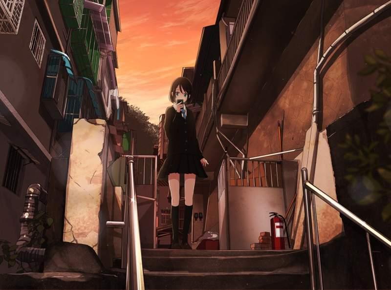 專業繪手把「照片變二次元風景」　超夢幻街道驚現「漫畫少女」網：真的是台灣嗎？