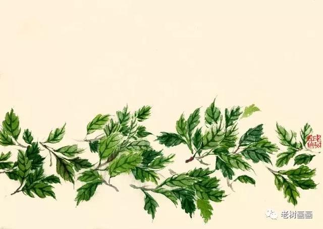 老樹 ｜ 新花覆小巷，野菜生荒田。  欲嘗春滋味，清炒少放鹽