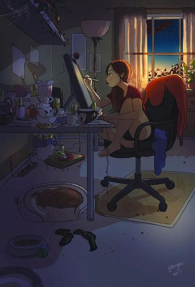 這暖心插畫感動萬千網友，獻給此時正在默默奮鬥的你！