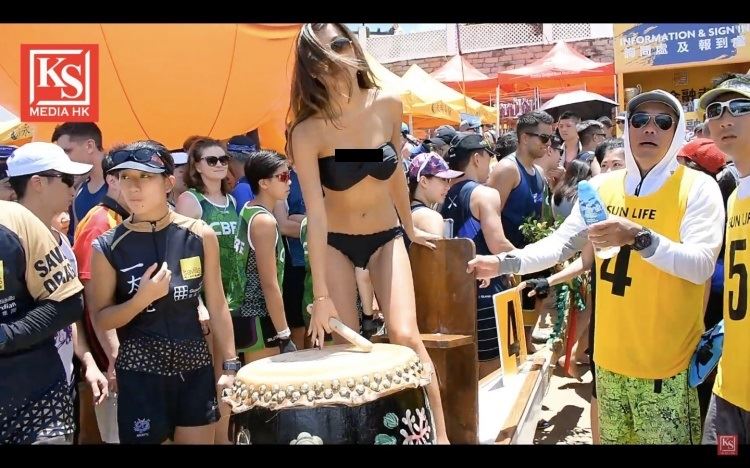 難怪一堆人去看端午龍舟…超辣女鼓手「比基尼+萌萌的坐姿」：戀愛了❤