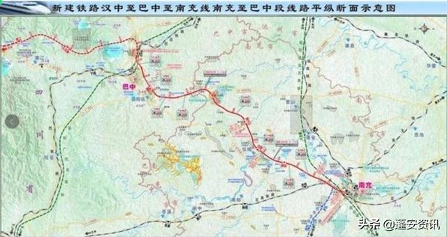 規劃示意圖上漢巴南睦壩站、成南達萬蓬安北站離現實還有多遠?