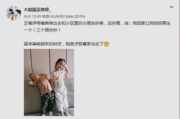 王櫟鑫女兒跟小朋友吵架失利，認為人數占了劣勢，讓媽媽再生一個