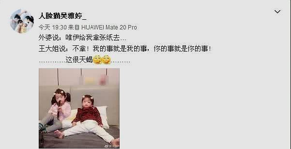 王櫟鑫女兒跟小朋友吵架失利，認為人數占了劣勢，讓媽媽再生一個