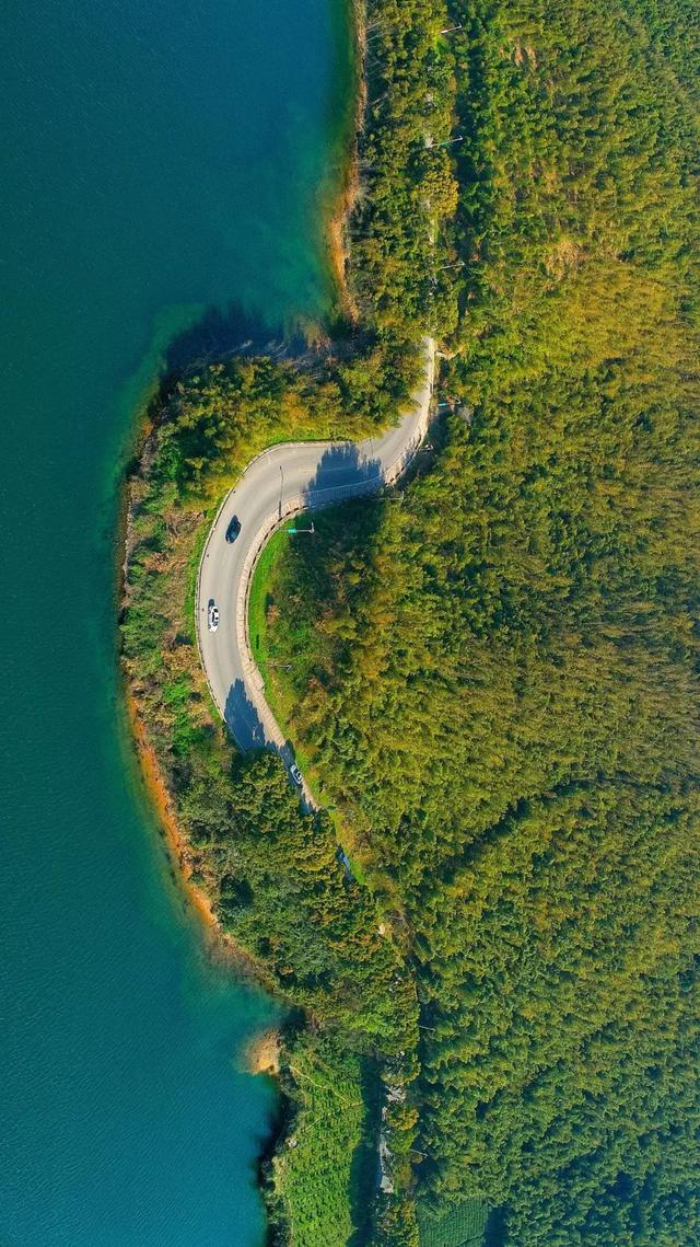 美爆！寧波這條環湖公路驚艷朋友圈！航拍照來了