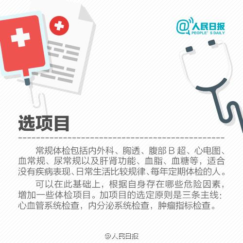 不同年齡、不同職業的體檢各不同！收好這個表，讓你少走很多彎路