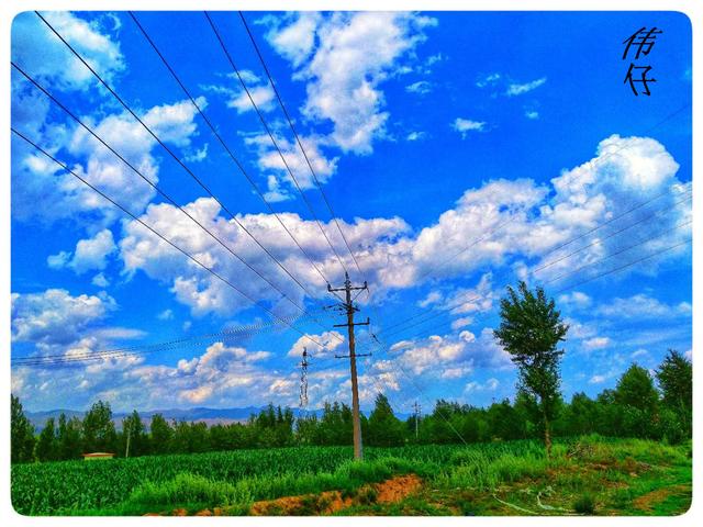 農村的美麗美景，適合居住的好地方