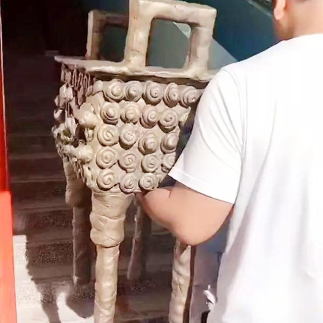 幼兒園作業「青銅鼎」，這位家長的手工，眾人稱讚：自己開個班吧