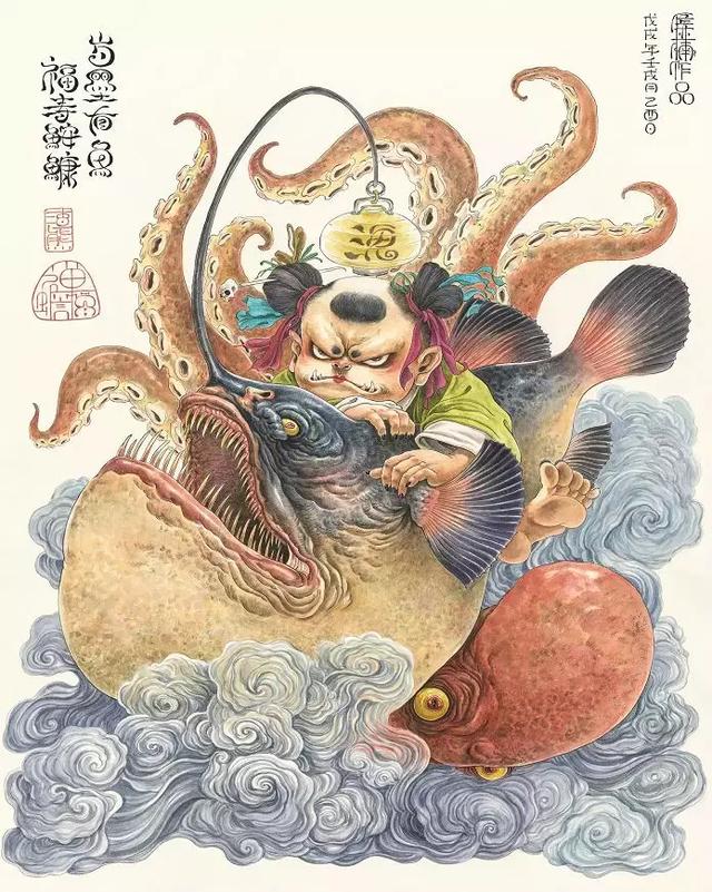 太震撼了！85後帥哥筆下的鬼神世界，讓人一眼就愛上！