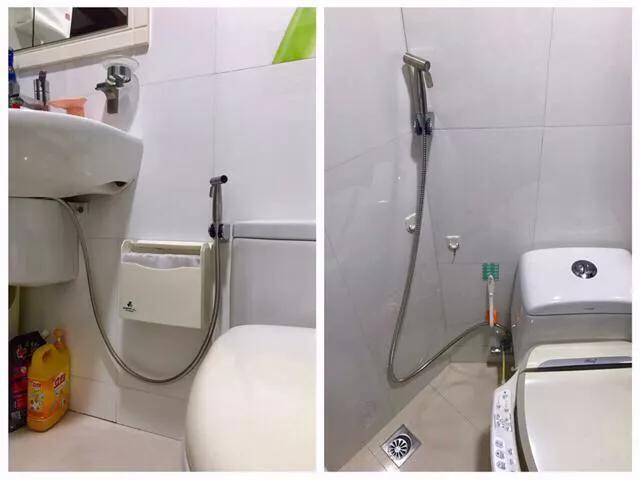 很多泰國酒店衛生間都有一個軟管噴頭，妹子知道其作用後羞紅了臉！