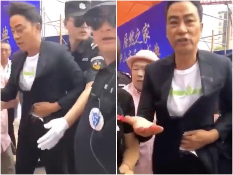 不只腹部被捅！任達華忍痛求救「找人幫幫我」　虛弱被扛上車「私訊對話曝光」網友氣炸