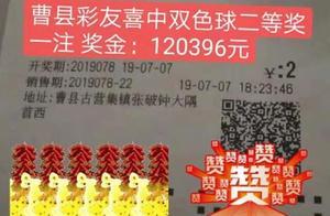 曹縣彩民精準投注 2元拿下雙色球二等獎