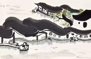 吳冠中：奇怪！行家看畫，偏要近看