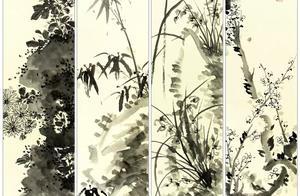 100幅國畫精品梅、蘭、竹、菊！超好素材，果斷收藏