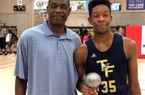 又一位NBA二代即將成年，16歲身高超過2米10，與父親長得一模一樣