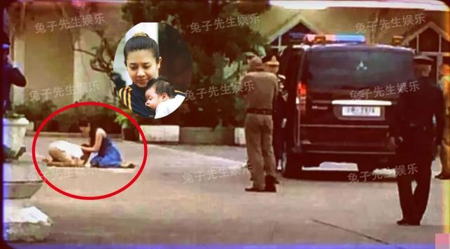 媽媽，你別走…泰國國王第3任妻子被押上警車，與兒子跪地痛哭，這一幕令人心碎，太淒涼！