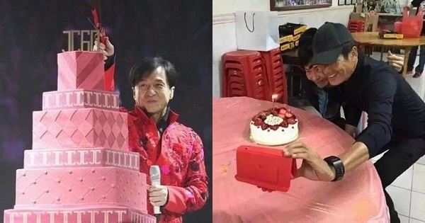 成龍的60大壽，周潤發的60大壽，洪金寶的60大壽差距一目了然！