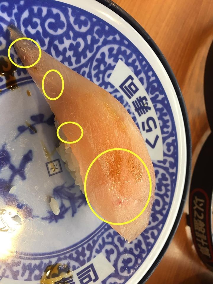 知名連鎖店生魚片出現蛋白質增量版？網友大驚：以後吃東西要先檢查了