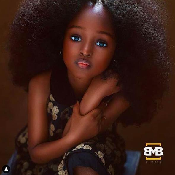 世界最美女孩！　6歲黑人女童肖像驚艷世界：凡間真的有天使