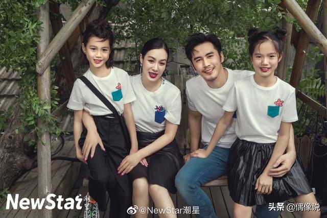 鍾麗緹一家4口拍大片！ 「母女三人顏值高」 9歲考拉甜美像媽，二女兒超模臉出眾