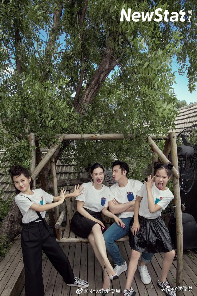 鍾麗緹一家4口拍大片！ 「母女三人顏值高」 9歲考拉甜美像媽，二女兒超模臉出眾