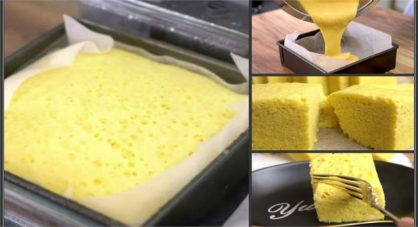 超簡單的甜點料理：蒸鍋也能做出海綿蛋糕，鬆鬆軟軟跟烤蛋糕一樣