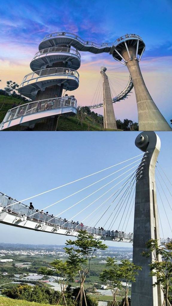 再高一點就能碰到雲了～特搜全台「玻璃天空步道」，超美小提琴階梯今年剛開幕絕對熱騰騰