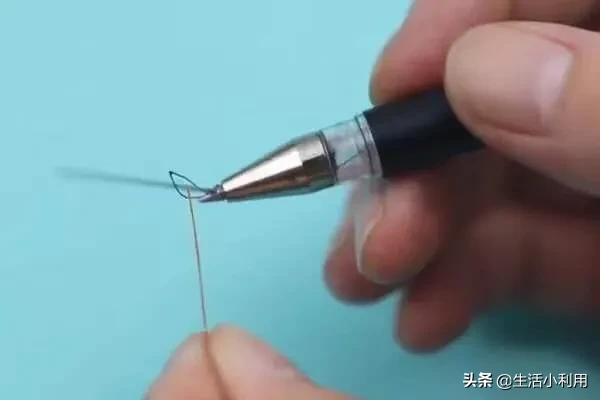 縫衣服穿針困難怎麼辦？只需一支筆，方法又快又准很實用