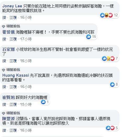 小琉球海龜疑似被遊客壓著玩，當事人喊冤是踩到海膽抓著石頭，網友「有沒有做你們心裡有數」