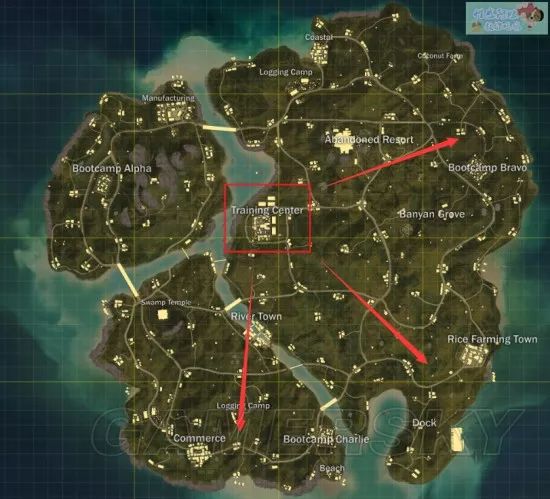 《絕地求生》4x4地圖T城（訓練營）打法攻略 絕地求生4x4地圖T城怎麼打
