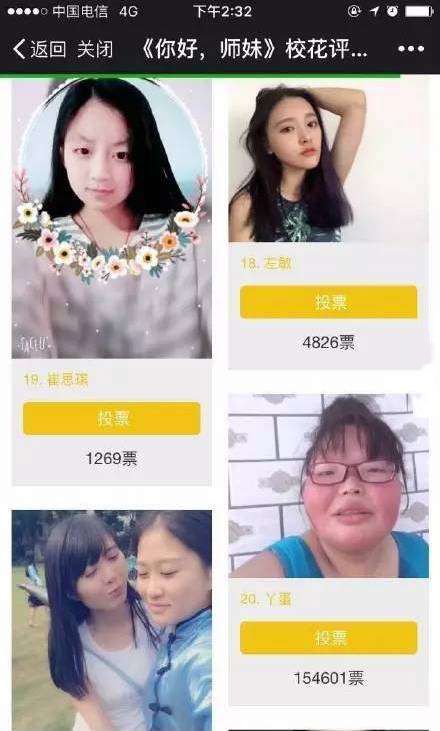 胖妹參加校花比賽以「4字超狂自介」擊敗露奶妹，一天狂吸30萬票「逆襲得冠軍」讓其他正妹都傻眼！